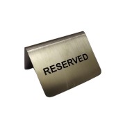 ΣΗΜΑΝΣΗΣ ΑΝΟΞΕΙΔΩΤΗ "RESERVED" 7.5x6cm 409511/BLK - Max.Home®