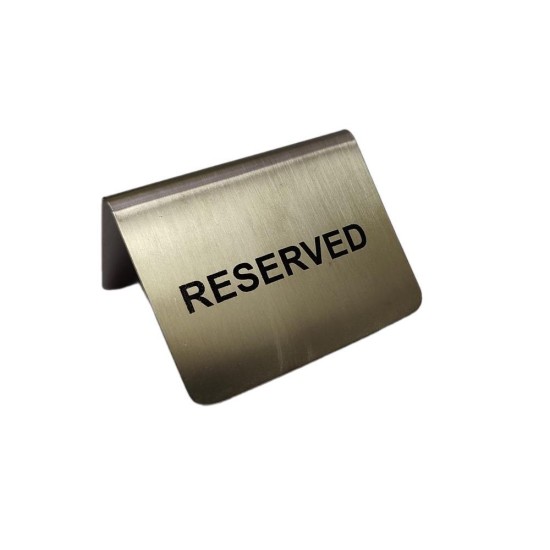 ΣΗΜΑΝΣΗΣ ΑΝΟΞΕΙΔΩΤΗ "RESERVED" 7.5x6cm 409511/BLK - Max.Home® ΣΗΜΑΝΣΗΣ ΑΝΟΞΕΙΔΩΤΗ "RESERVED" 7.5x6cm 409511/BLK - Max.Home®