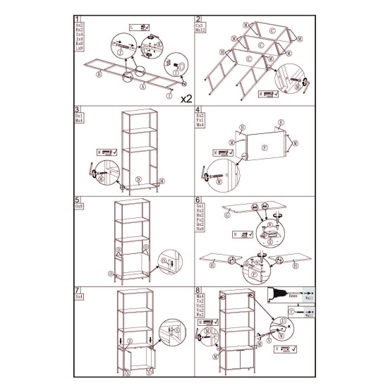 ΡΑΦΙΕΡΑ ΜΕ ΝΤΟΥΛΑΠΙ ΜΟΡΙΟΣΑΝΙΔΑ 68x35x176cm ALL-U-NEED CWG6835176TL - Oriana Ferelli® ΡΑΦΙΕΡΑ ΜΕ ΝΤΟΥΛΑΠΙ ΜΟΡΙΟΣΑΝΙΔΑ 68x35x176cm ALL-U-NEED CWG6835176TL - Oriana Ferelli®