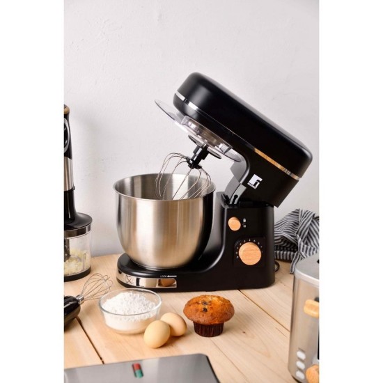 ΜΙΞΕΡ ΕΠΙΤΡΑΠΕΖΙΟ1300W - 6 ΤΑΧΥΤΗΤΩΝ + TURBO BAKING LOVERS BG-51036-BK - BERGNER