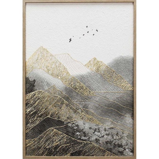 ΚΑΜΒΑΣ σε ΚΑΔΡΟ 50x70cm MOUNTAIN RANGE XCC237824 - ORIANA FERELLI®