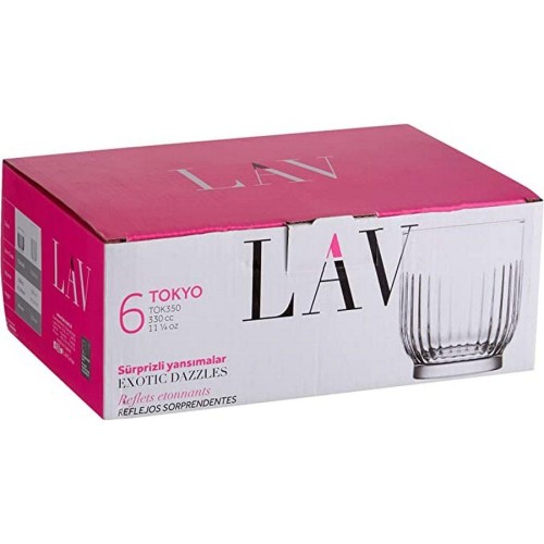 ΣΕΤ 6τεμ. ΠΟΤΗΡΙΑ ΟΥΙΣΚΥ TOKYO 330ml - LAV