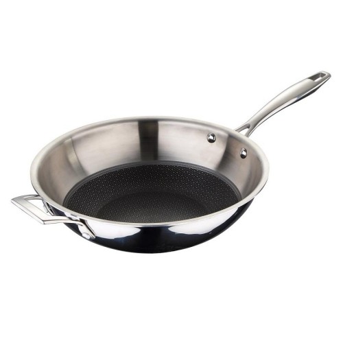 WOK Φ28x8cm  ΑΝΟΞEIΔΩΤΟ HI-TECH-3 BGMP-1634 - BERGNER WOK Φ28x8cm  ΑΝΟΞEIΔΩΤΟ HI-TECH-3 BGMP-1634 - BERGNER
