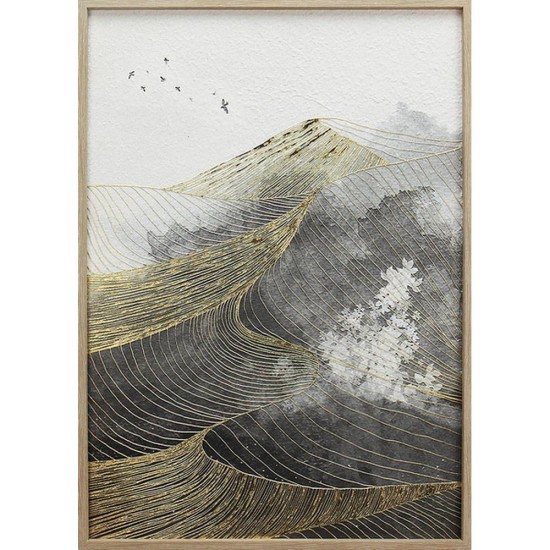 ΚΑΜΒΑΣ σε ΚΑΔΡΟ 50x70cm MOUNTAIN RANGE XCC237825 - ORIANA FERELLI®