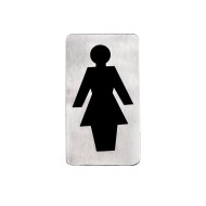 ΠΙΝΑΚΙΔΑ ΣΗΜΑΝΣΗΣ ΑΝΟΞΕΙΔΩΤΗ "ΓΥΝΑΙΚΩΝ" 11x6cm 409711 - Max.Home®