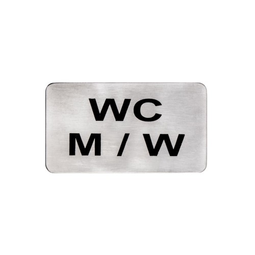 ΠΙΝΑΚΙΔΑ ΣΗΜΑΝΣΗΣ ΑΝΟΞΕΙΔΩΤΗ "WC M/W" 11x6cm 409717 - Max.Home® ΠΙΝΑΚΙΔΑ ΣΗΜΑΝΣΗΣ ΑΝΟΞΕΙΔΩΤΗ "WC M/W" 11x6cm 409717 - Max.Home®