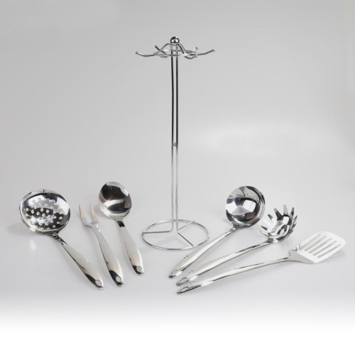ΣΕΤ 6τεμ. ΚΟΥΤΑΛΕΣ ΑΝΟΞΕΙΔΩΤΕΣ σε ΒΑΣΗ BASIC H2009 - Max.Home®