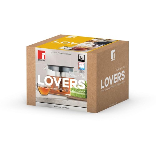ΥΑΛΙΝΗ ΤΣΑΓΙΕΡΑ 1100ml με ΦΙΛΤΡΟ TEA LOVERS BG-38352-MM - BERGNER ΥΑΛΙΝΗ ΤΣΑΓΙΕΡΑ 1100ml με ΦΙΛΤΡΟ TEA LOVERS BG-38352-MM - BERGNER