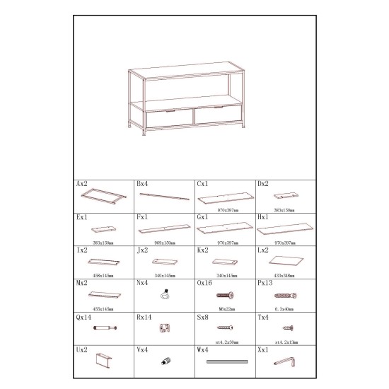 ΤΡΑΠΕΖΑΚΙ ΧΑΜΗΛΟ ΜΟΡΙΟΣΑΝΙΔΑ 100x40x54cm ALL-U-NEED CJ1004054T - Oriana Ferelli®