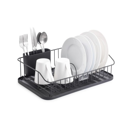 ΠΙΑΤΟΘΗΚΗ με ΔΟΧΕΙΟ ΓΙΑ ΜΑΧΑΙΡΟΠΙΡΟΥΝΑ KITCHEN TREND 8177P/BLACK 43x29x12.5cm - Oriana Ferelli®