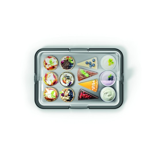 ΚΟΥΤΙ ΠΑΡΟΥΣΙΑΣΗΣ ΑΡΤΟΣΚΕΥΑΣΜΑΤΩΝ 46.5cm - ABS+INOX - POLYBOX L178/VAS-03/BLACK - BIESSE