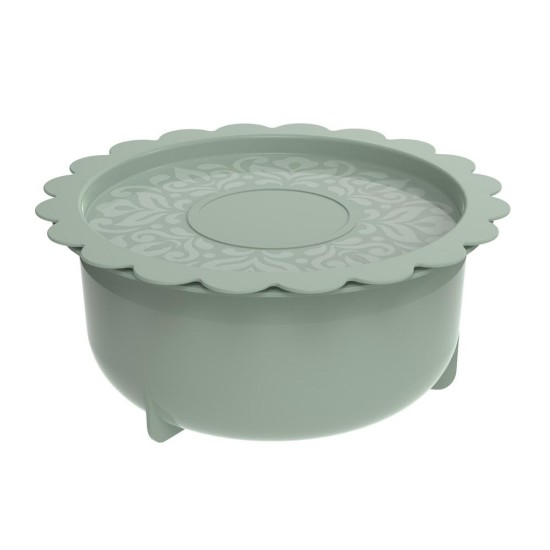 ΦΑΓΗΤΟΔΟΧΕΙΟ με ΚΑΠΑΚΙ 1.3lt - Φ20x8cm PIN-UP PI460-18/GREEN - BIESSE