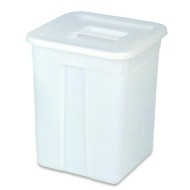 00448 SQUARE FOOD STORAGE CONTAINER 60lt - 41.5x41.5xh50cm - ARAVEN