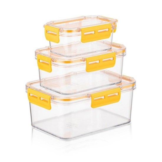 ΣΕΤ 3τεμ. ΟΡΘΟΓ. ΔΟΧΕΙΑ ΤΡΟΦΙΜΩΝ CHEF BOX 801 - Max.Home®