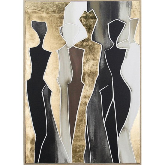 ΚΑΜΒΑΣ σε ΚΑΔΡΟ 50x70cm HUMAN FIGURES XCC237418 - ORIANA FERELLI®