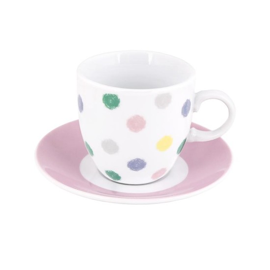 ΣΕΤ 6τεμ. ΦΛΙΤΖΑΝΙΑ ΚΑΦΕ 90cc POLKA DOTS DG08-0207 - Max.Home®