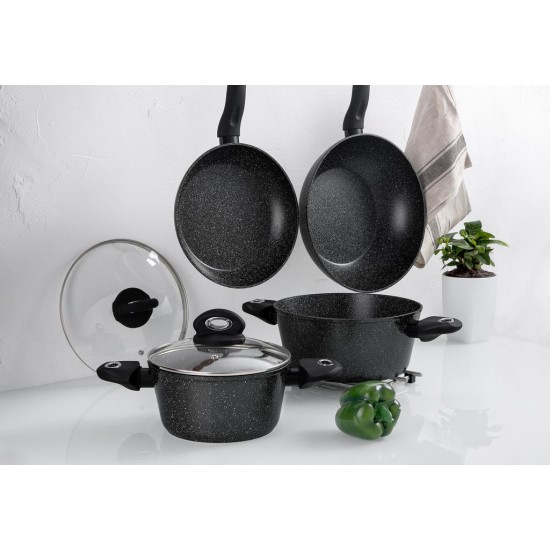 ΚΑΠΑΚΙ ΚΑΤΣΑΡΟΛΑΣ Φ28cm BLACK ORION BG-34779 - BERGNER ΚΑΠΑΚΙ ΚΑΤΣΑΡΟΛΑΣ Φ28cm BLACK ORION BG-34779 - BERGNER