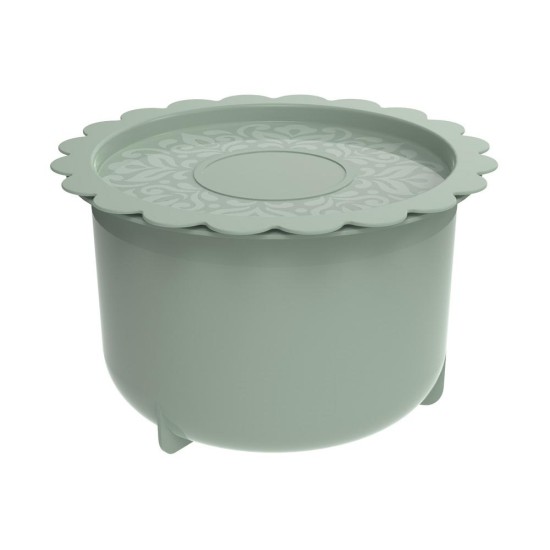 ΦΑΓΗΤΟΔΟΧΕΙΟ με ΚΑΠΑΚΙ 2lt - Φ20x12cm PIN-UP PI465-18/GREEN - BIESSE