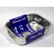 ΤΑΨΙ ΟΡΘΟΓΩΝΙΟ 35x26cm 11162 18/10 PATENTED - STEEL PAN ΤΑΨΙ ΟΡΘΟΓΩΝΙΟ 35x26cm 11162 18/10 PATENTED - STEEL PAN