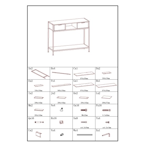 ΚΟΝΣΟΛΑ ΜΟΡΙΟΣΑΝΙΔΑ 100x35x80cm ALL-U-NEED - Oriana Ferelli® ΚΟΝΣΟΛΑ ΜΟΡΙΟΣΑΝΙΔΑ 100x35x80cm ALL-U-NEED - Oriana Ferelli®