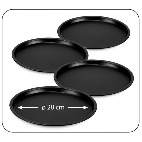 ΣΕΤ 4τεμ. ΑΝΤ/ΚΑ ΤΑΨΙΑ Φ28,5cm με ΒΑΣΗ PIZZA 736508 - FISKO ΣΕΤ 4τεμ. ΑΝΤ/ΚΑ ΤΑΨΙΑ Φ28,5cm με ΒΑΣΗ PIZZA 736508 - FISKO
