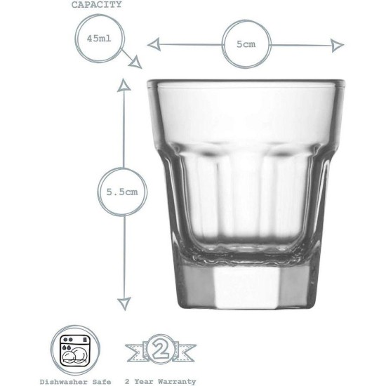 ΣΕΤ 6τεμ. ΠΟΤΗΡΙΑ ΣΦΗΝΑΚΙ 45ml ARAS - LAV