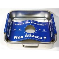 ΤΑΨΙ ΤΕΤΡΑΓΩΝΟ 36x36 11165 18/10 PATENTED - STEEL PAN