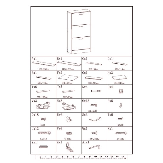ΠΑΠΟΥΤΣΟΘΗΚΗ 3θυρη ΜΟΡΙΟΣΑΝΙΔΑ 60x24x116cm ALL-U-NEED XG6024116BL - Oriana Ferelli® ΠΑΠΟΥΤΣΟΘΗΚΗ 3θυρη ΜΟΡΙΟΣΑΝΙΔΑ 60x24x116cm ALL-U-NEED XG6024116BL - Oriana Ferelli®