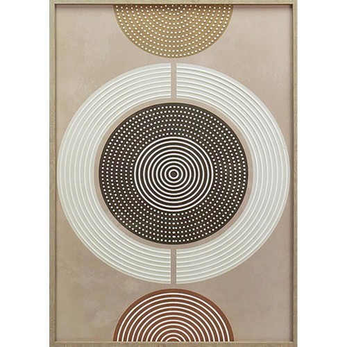 ΚΑΜΒΑΣ σε ΚΑΔΡΟ 50x70cm ΓΕΩΜΕΤΡΙΚΟΙ ΚΥΚΛΟΙ XCC237626 - ORIANA FERELLI® ΚΑΜΒΑΣ σε ΚΑΔΡΟ 50x70cm ΓΕΩΜΕΤΡΙΚΟΙ ΚΥΚΛΟΙ XCC237626 - ORIANA FERELLI®