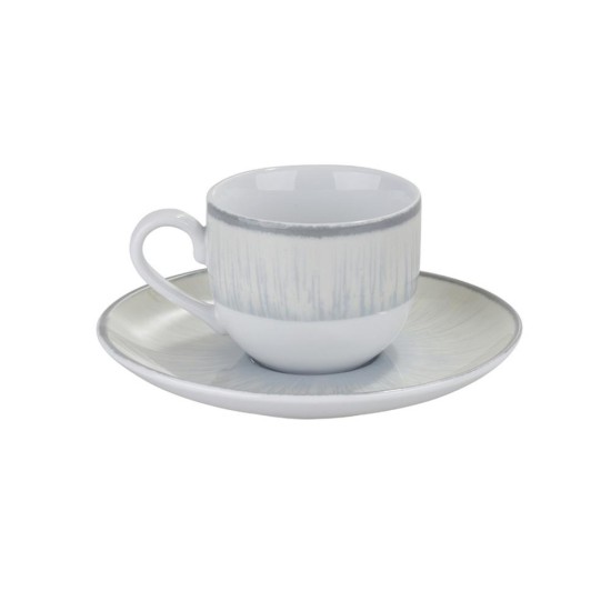 ΣΕΤ 6τεμ. ΦΛΙΤΖ. ΚΑΦΕ 90cc WATER LILY 24336-64/GREY - ORIANA FERELLI®