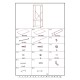 ΚΡΕΜΑΣΤΡΑ/ΡΑΦΙΕΡΑ ΜΟΡΙΟΣΑΝΙΔΑ 60x40.4x167cm ALL-U-NEED YG6017DLG - Oriana Ferelli®