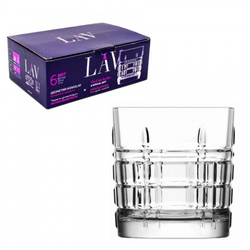 ΣΕΤ 6τεμ. ΠΟΤΗΡΙ ΟΥΙΣΚΥ 325ml BRIT - LAV ΣΕΤ 6τεμ. ΠΟΤΗΡΙ ΟΥΙΣΚΥ 325ml BRIT - LAV