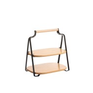 2-ΦΟΙ ΔΙΣΚΟΙ ΣΕΡΒ/ΤΟΣ 26x20x28cm KITCHEN TREND W8010-8/BLACK - Oriana Ferrelli®