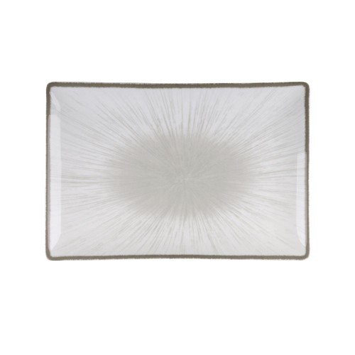 ΠΙΑΤΕΛΑ ΟΡΘΟΓΩΝΙΑ 27x16cm WATER LILY 24336-64/GREY - ORIANA FERELLI®