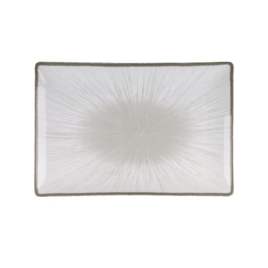 ΠΙΑΤΕΛΑ ΟΡΘΟΓΩΝΙΑ 27x16cm WATER LILY 24336-64/GREY - ORIANA FERELLI®