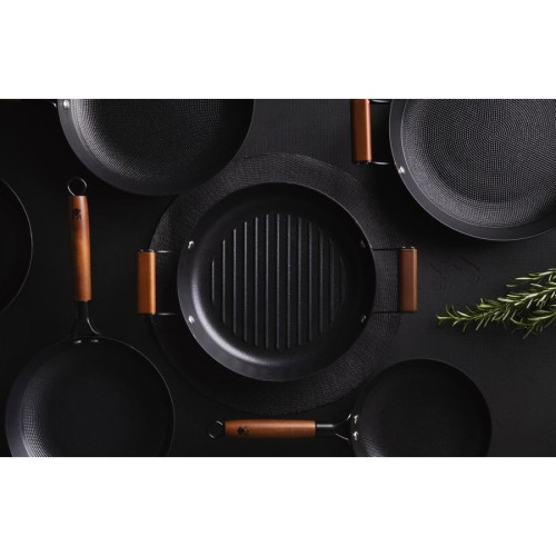 WOK Φ24x7.5cm PRESSED IRON ODIN BGMP-3818  - BERGNER WOK Φ24x7.5cm PRESSED IRON ODIN BGMP-3818  - BERGNER