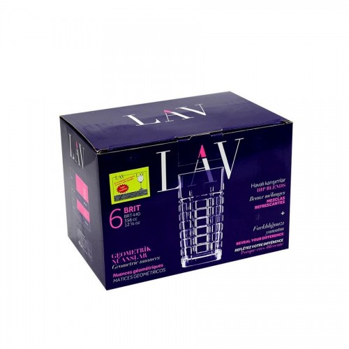 ΣΕΤ 6τεμ. ΠΟΤΗΡΙ ΣΩΛΗΝΑ BRIT 356ml - LAV ΣΕΤ 6τεμ. ΠΟΤΗΡΙ ΣΩΛΗΝΑ BRIT 356ml - LAV