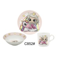 ΣΕΤ 3τεμ. ΠΑΙΔΙΚΟΥ ΠΡΩΙΝΟΥ UNICORN & FAIRY C-852 - ORIANA FERELLI® ΣΕΤ 3τεμ. ΠΑΙΔΙΚΟΥ ΠΡΩΙΝΟΥ UNICORN & FAIRY C-852 - ORIANA FERELLI®